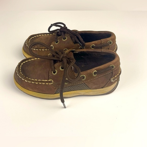 Sperry Brown/Tan Boat Shoe‎ Size 9M Toddler Boy's